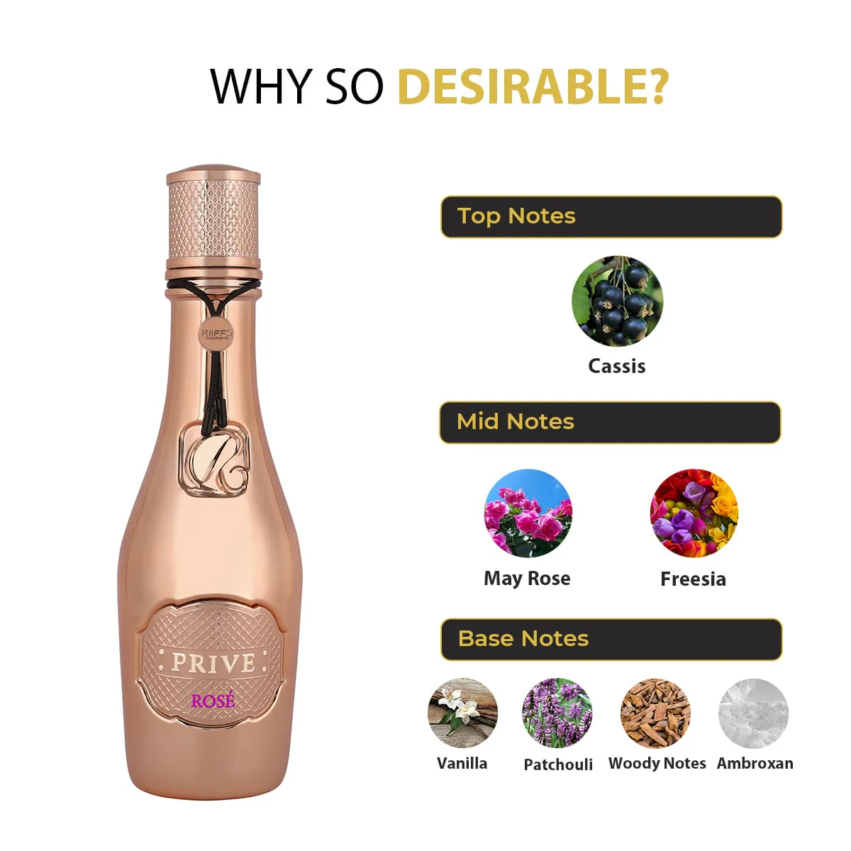 Prive Rose 100ml EDP By Riiffs